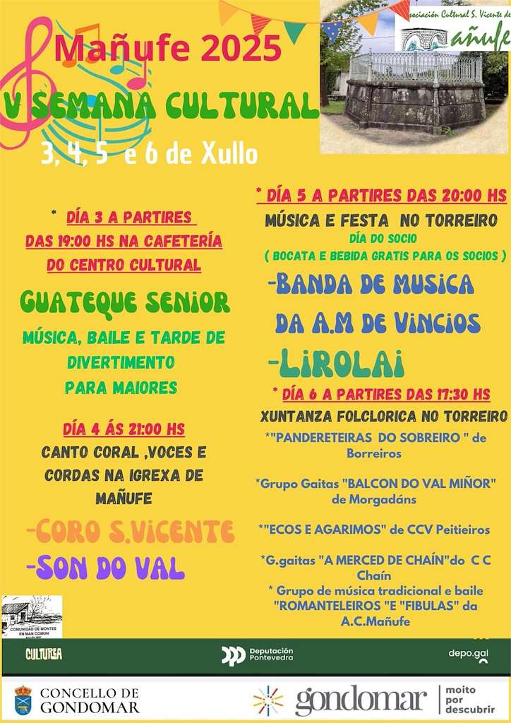 V Semana Cultural de Mañufe (2025) en Gondomar