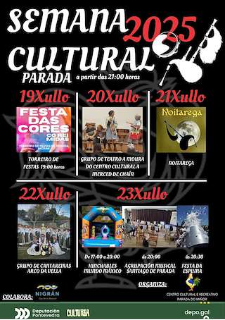 Fechas, información, programa, cartel, imágenes, mapa y ubicación de Semana Cultural de Parada do Miñor  en  Nigrán