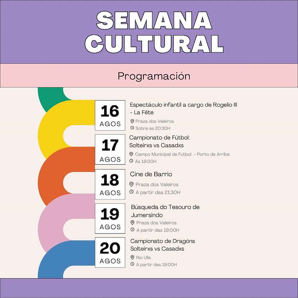 Semana Cultural de Porto en Pontecesures