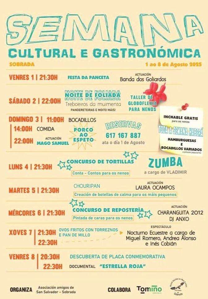 Semana Cultural e Gastronómica de Sobrada (2025) en Tomiño