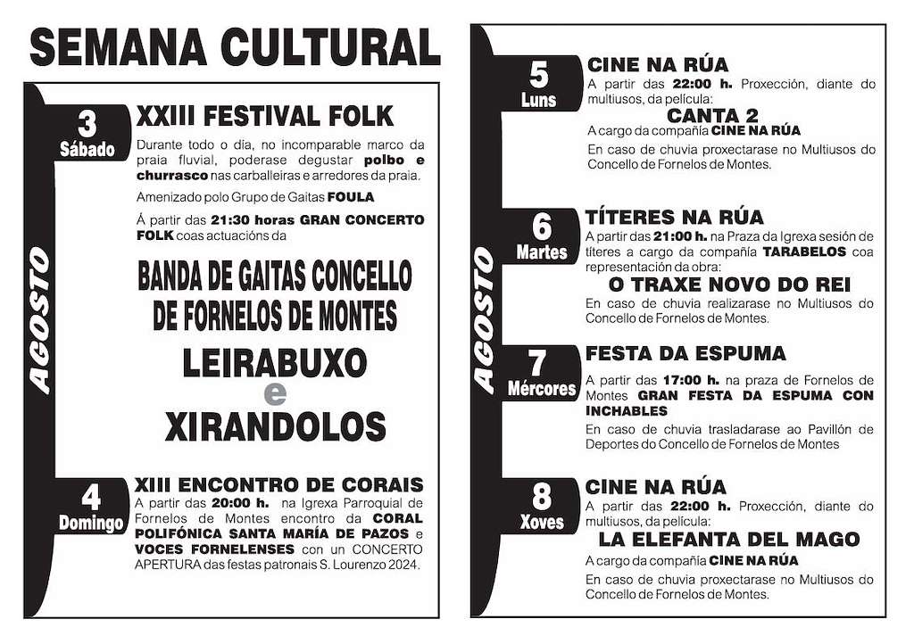 Semana Cultural en Fornelos de Montes