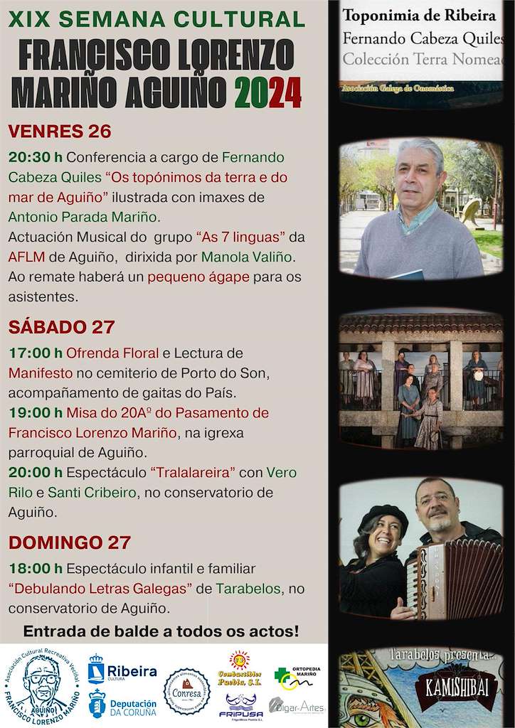 XVIII Semana Cultural Francisco Lorenzo Mariño en Ribeira