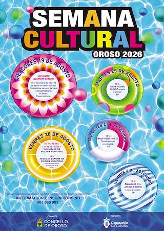 Fechas, información, programa, cartel, imágenes, mapa y ubicación de Semana Cultural  (2026) en Oroso