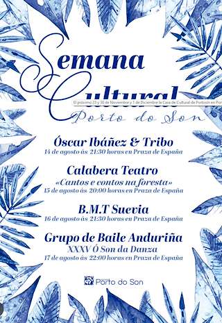 Fechas, información, programa, cartel, imágenes, mapa y ubicación de Semana Cultural  en  Porto do Son