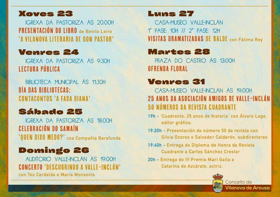Semana da Cultura (2025) en Vilanova de Arousa