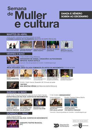 Fechas, información, programa, cartel, imágenes, mapa y ubicación de Semana da Muller e da Cultura  en  Vilagarcía de Arousa