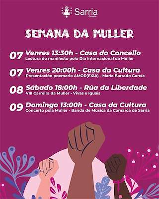 Fechas, información, programa, cartel, imágenes, mapa y ubicación de Semana da Muller  en  Sarria