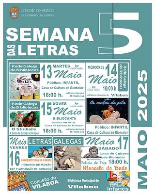 Fechas, información, programa, cartel, imágenes, mapa y ubicación de Semana das Letras  en  Vilaboa