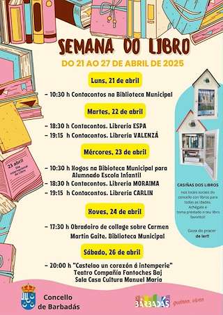 Fechas, información, programa, cartel, imágenes, mapa y ubicación de Semana do Libro  en  Barbadás