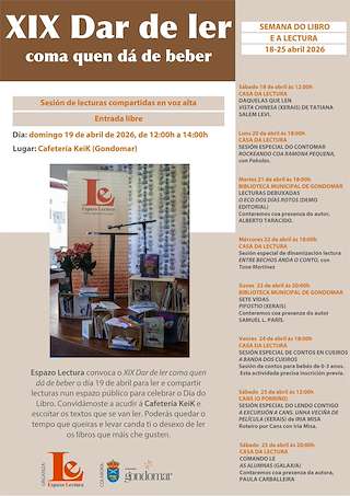 Fechas, información, programa, cartel, imágenes, mapa y ubicación de XIX Semana do Libro e a Lectura (2026) en Gondomar