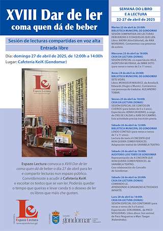 Fechas, información, programa, cartel, imágenes, mapa y ubicación de XVIII Semana do Libro e a Lectura  en  Gondomar
