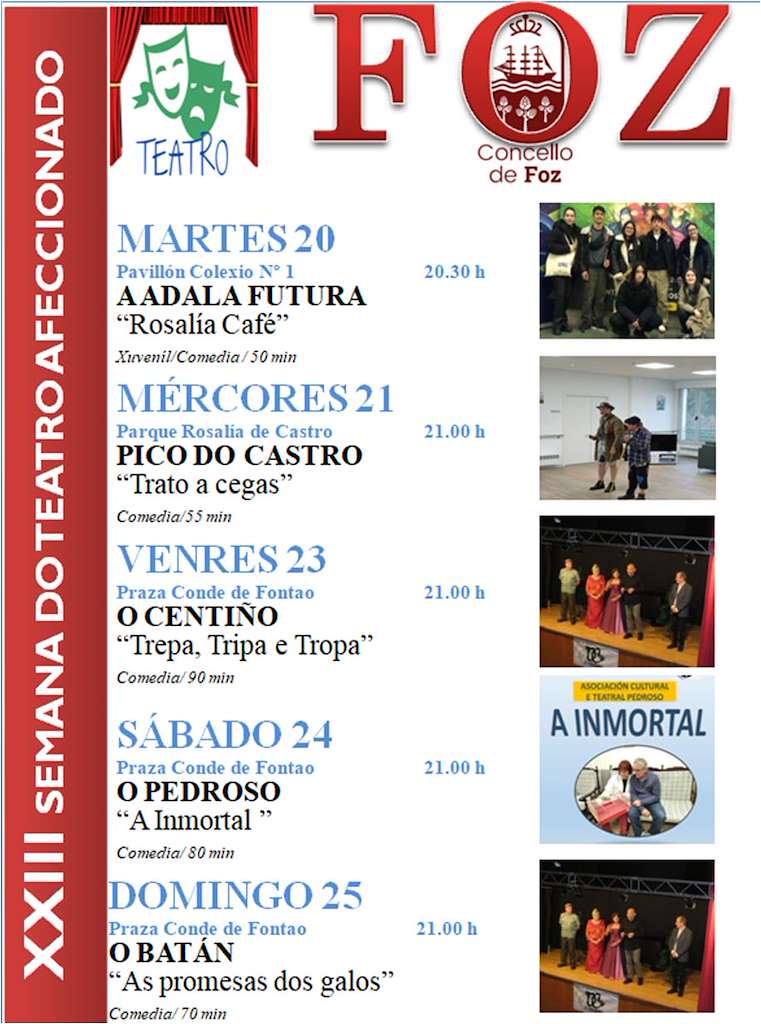 XXIII Semana do Teatro Afeccionado en Foz