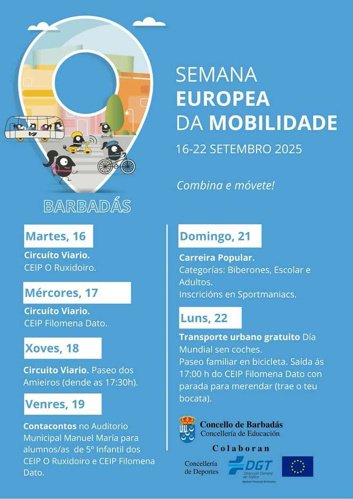 Semana Europea da Mobilidade (2025) en Barbadás