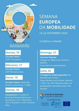 Fechas, información, programa, cartel, imágenes, mapa y ubicación de Semana Europea da Mobilidade  en  Barbadás