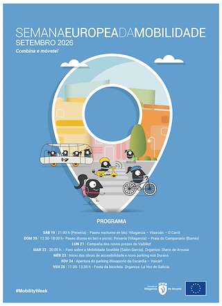 Fechas, información, programa, cartel, imágenes, mapa y ubicación de Semana Europea da Mobilidade (2026)  en  Vilagarcía de Arousa