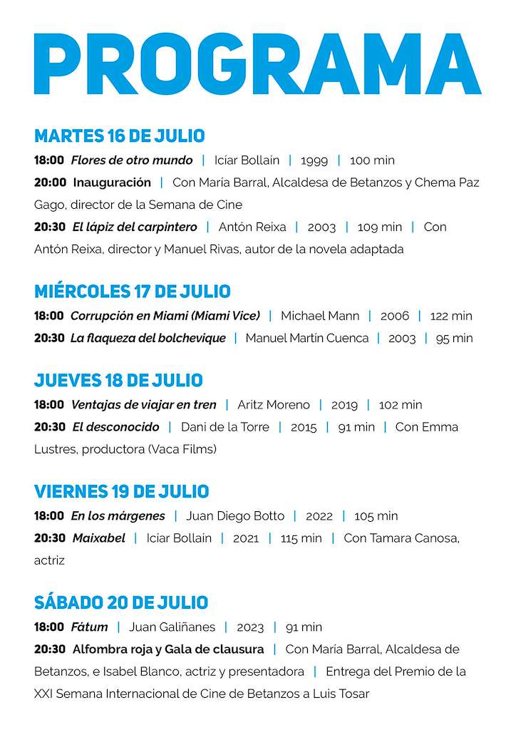 XXI Semana Internacional de Cine en Betanzos
