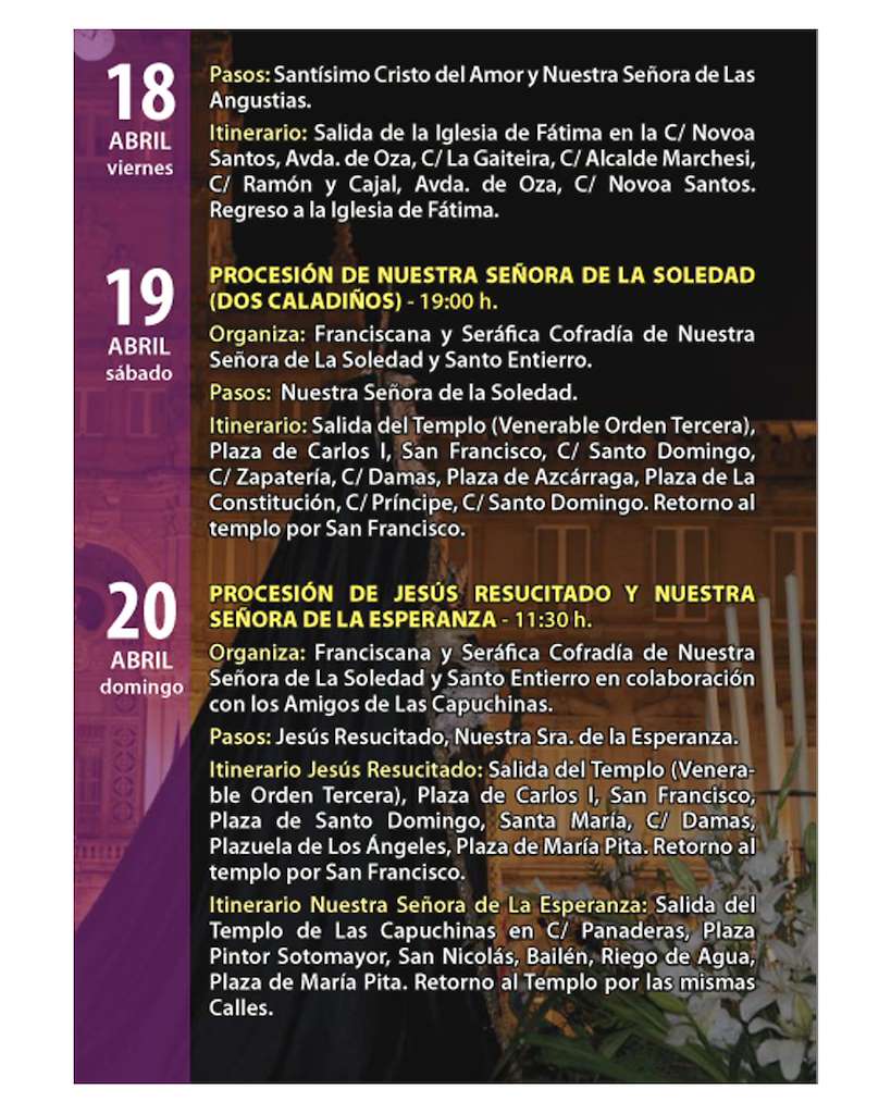Semana Santa (2025) en A Coruña