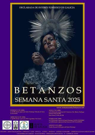 Fechas, información, programa, cartel, imágenes, mapa y ubicación de Semana Santa  en  Betanzos