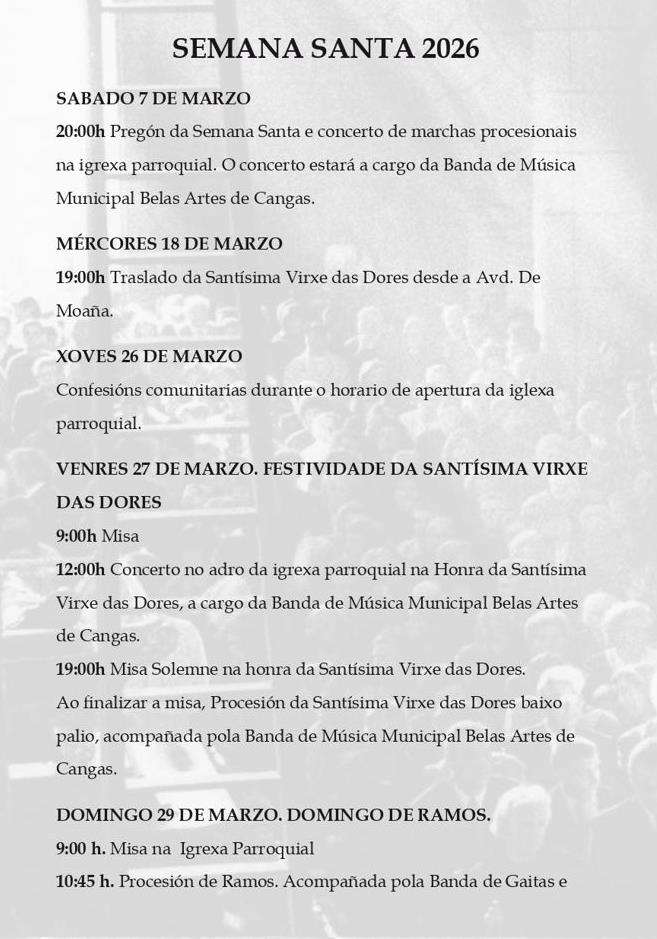 Semana Santa en Cangas de Morrazo