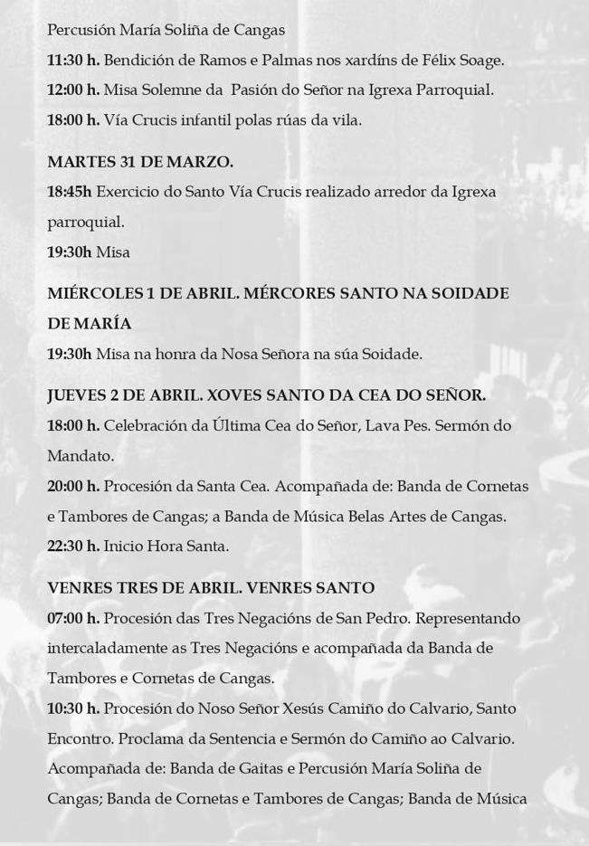 Semana Santa en Cangas de Morrazo