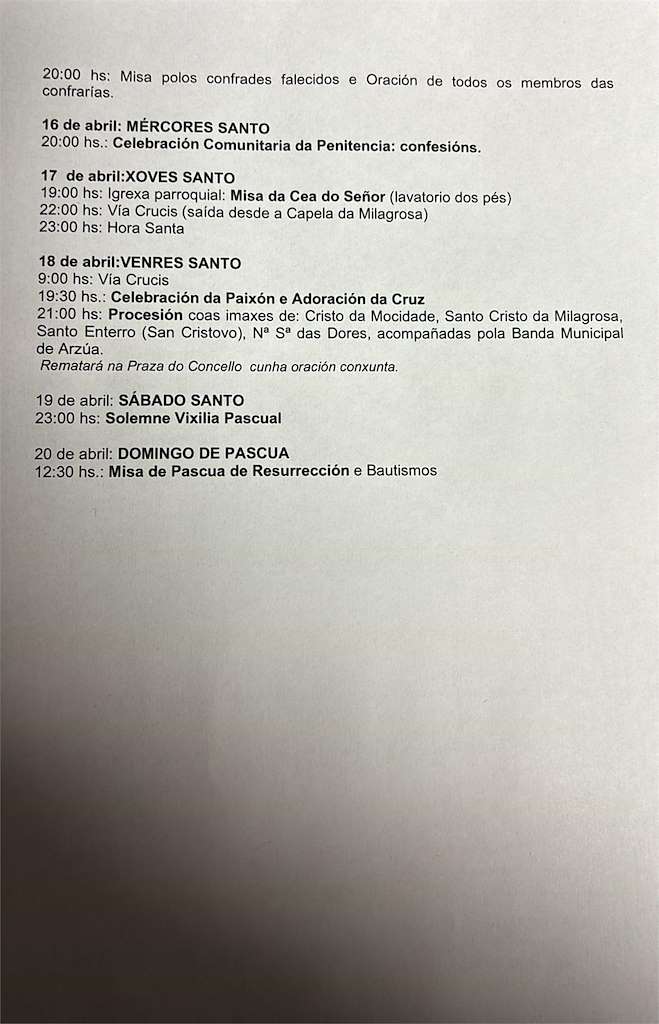 Semana Santa en Carballo