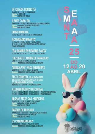 Fechas, información, programa, cartel, imágenes, mapa y ubicación de Semana Santa   en  Cervo