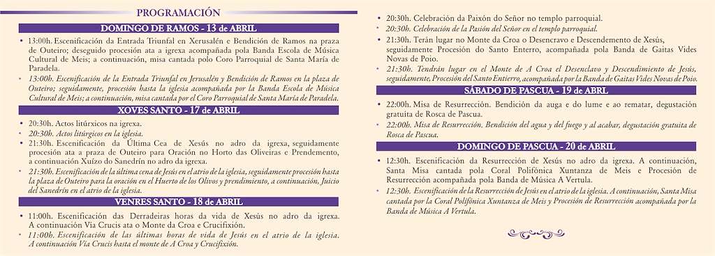 Semana Santa de Paradela (2025) en Meis