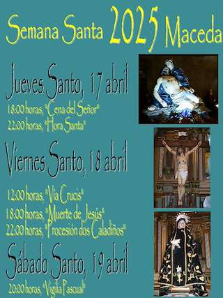 Fechas, información, programa, cartel, imágenes, mapa y ubicación de Semana Santa  en  Maceda