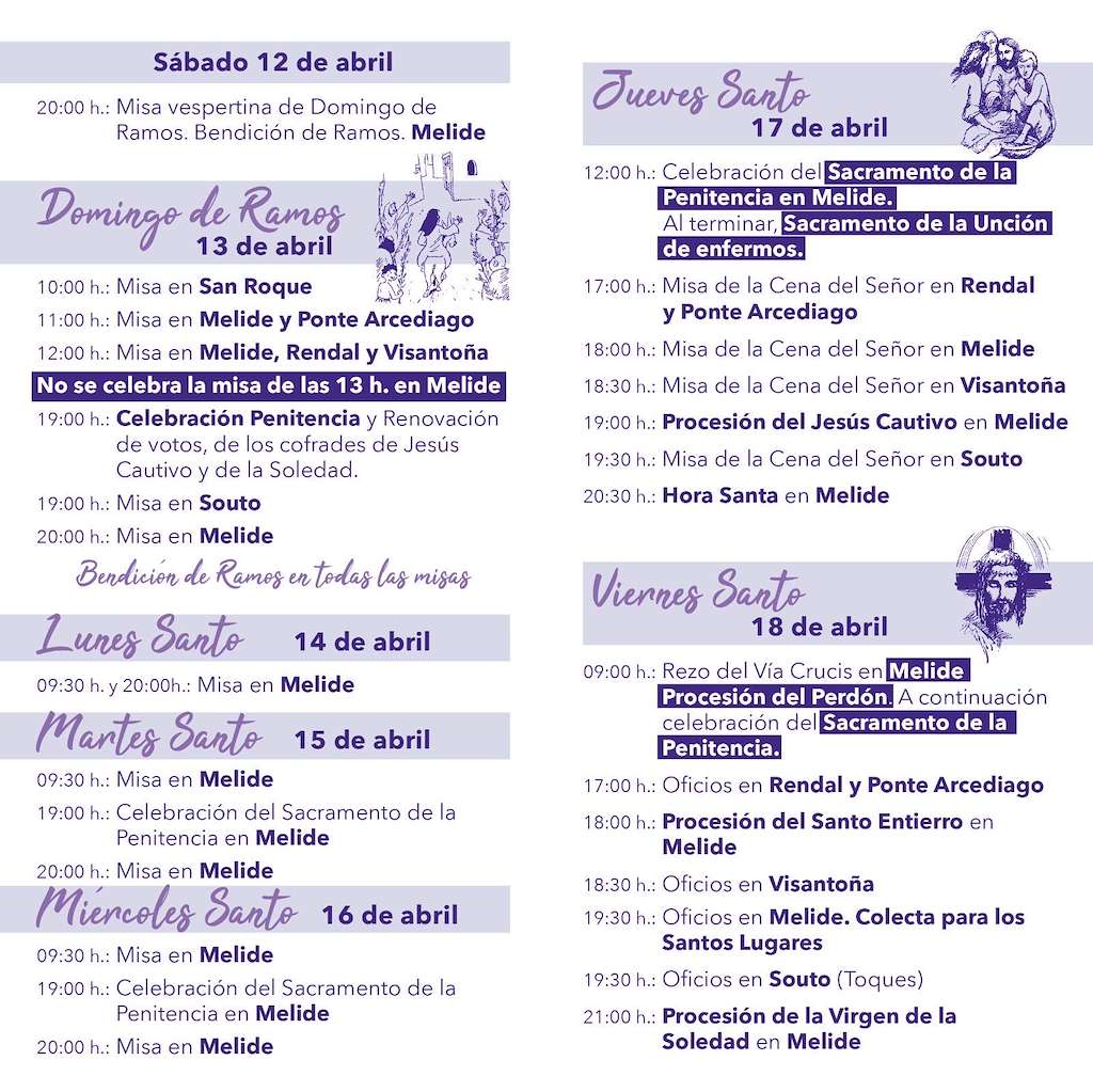 Semana Santa en Melide