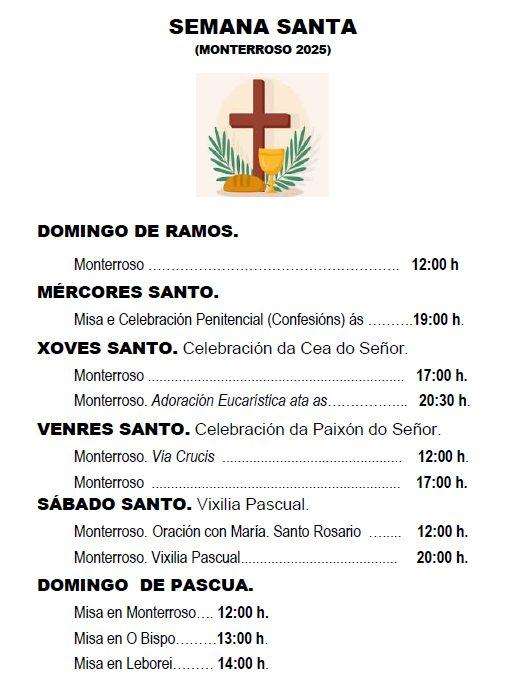 Semana Santa  (2025) en Monterroso