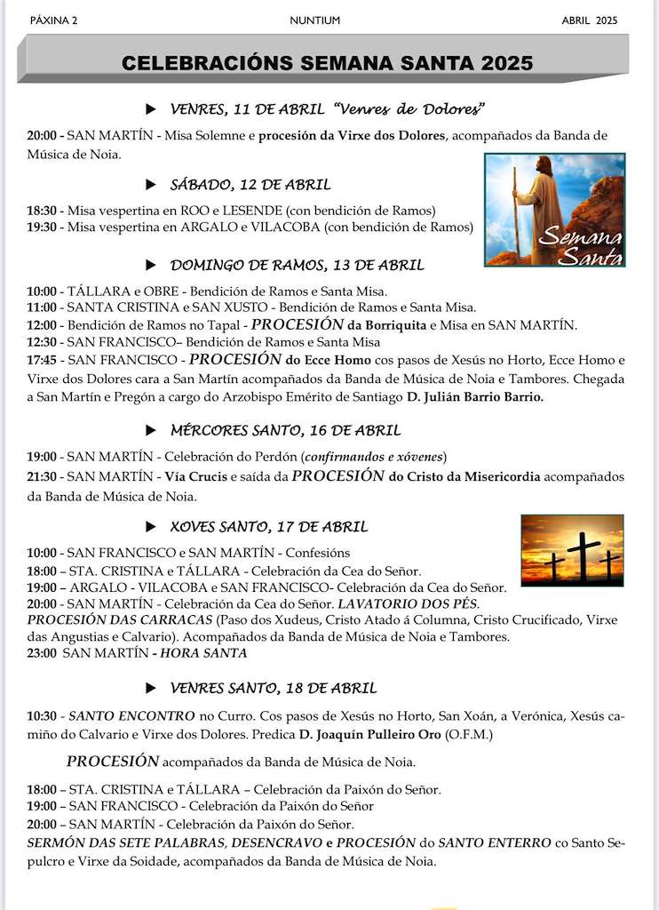 Semana Santa (2025) en Noia