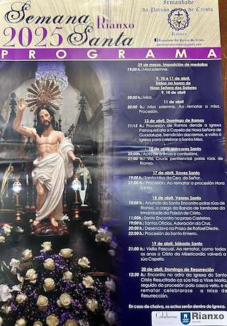 Fechas, información, programa, cartel, imágenes, mapa y ubicación de Semana Santa  en  Rianxo