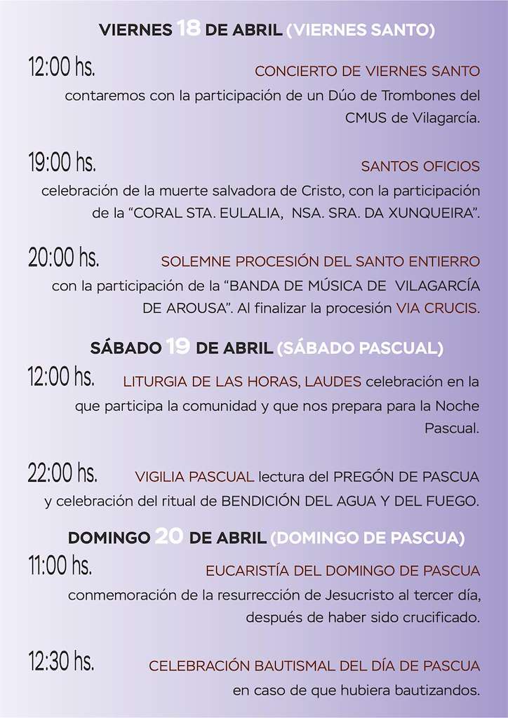 Semana Santa  en Vilagarcía de Arousa