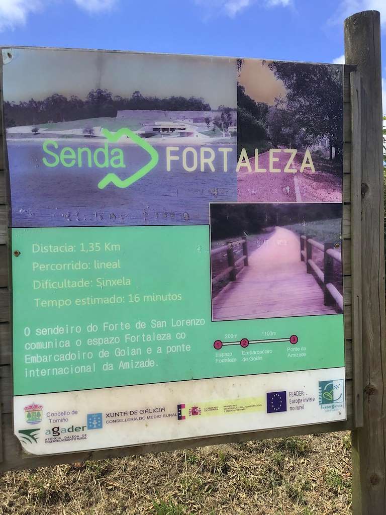 Senda Espazo Fortaleza-Forcadela en Tomiño