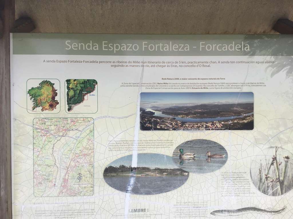 Senda Espazo Fortaleza-Forcadela en Tomiño