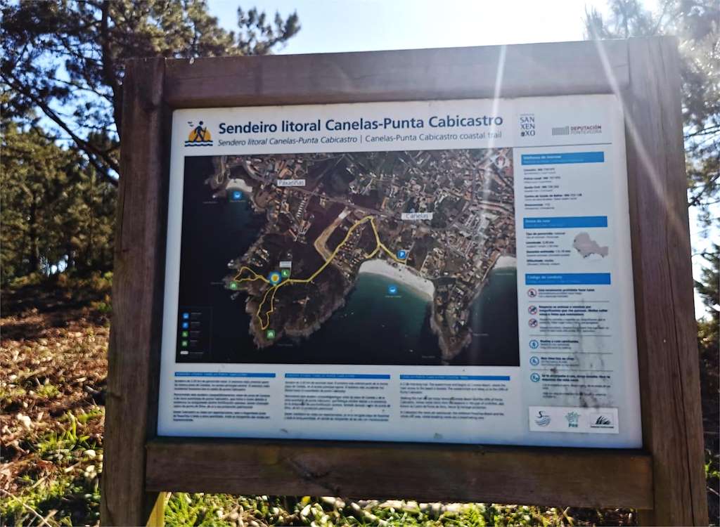 Sendero Canelas-Punta Cabicastro en Sanxenxo