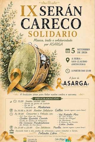Fechas, información, programa, cartel, imágenes, mapa y ubicación de IX Serán Careco Solidario  (2026) en Ortigueira