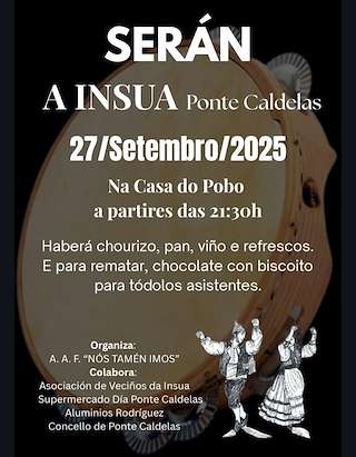 Fechas, información, programa, cartel, imágenes, mapa y ubicación de Serán da Insua  en  Ponte Caldelas