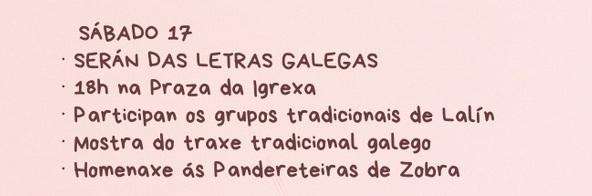 Serán das Letras Galegas (2025) en Lalín