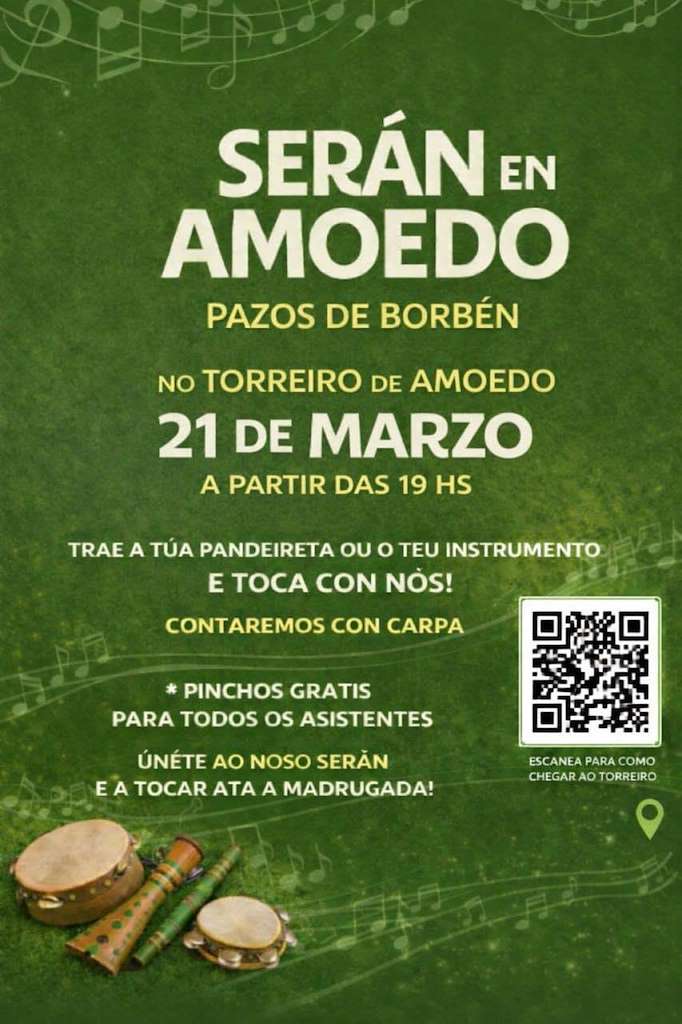 Serán de Amoedo en Pazos de Borbén