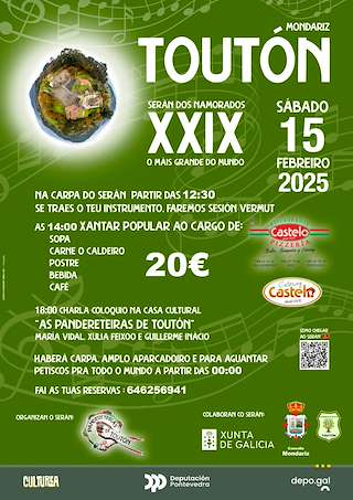 Fechas, información, programa, cartel, imágenes, mapa y ubicación de XXIX Serán dos Namorados de Toutón  en  Mondariz