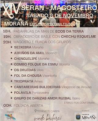 Fechas, información, programa, cartel, imágenes, mapa y ubicación de XIV Serán Magosteiro (2025) en Moraña