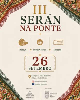 Fechas, información, programa, cartel, imágenes, mapa y ubicación de III Serán na Ponte (2026) en Boiro