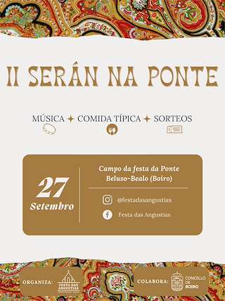 Fechas, información, programa, cartel, imágenes, mapa y ubicación de II Serán na Ponte (2025)  en  Boiro
