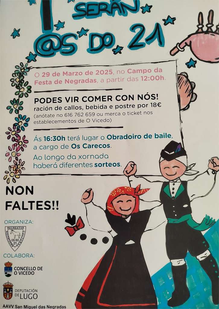 I Serán @s do 21 en O Vicedo