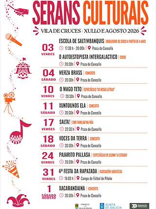Fechas, información, programa, cartel, imágenes, mapa y ubicación de Seráns Culturais  (2026)  en  Vila de Cruces