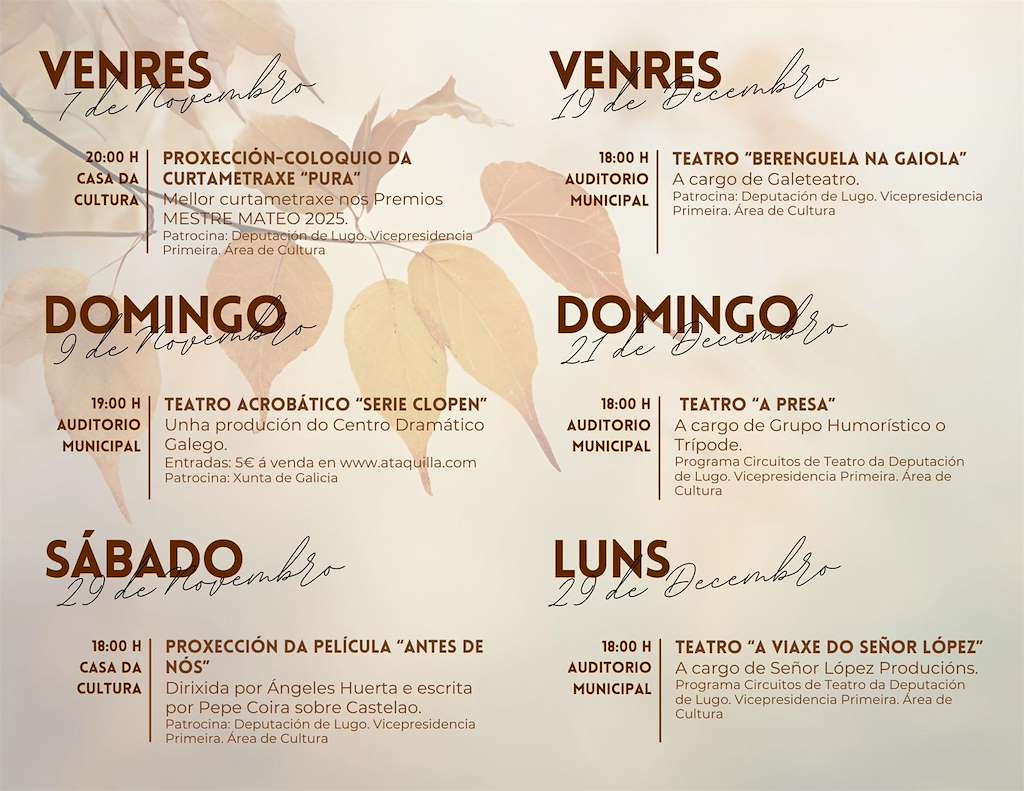 Seráns de Cine e Teatro en Quiroga