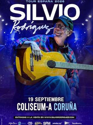 Fechas, información, programa, cartel, imágenes, mapa y ubicación de Silvio Rodríguez -Tour 2026 en A Coruña