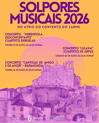 Fechas, información, programa, cartel, imágenes, mapa y ubicación de Solpores Musicais (2026) en Padrón