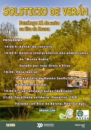 Fechas, información, programa, cartel, imágenes, mapa y ubicación de Solsticio de Verán na Eira da Xoana (2026)  en  Agolada